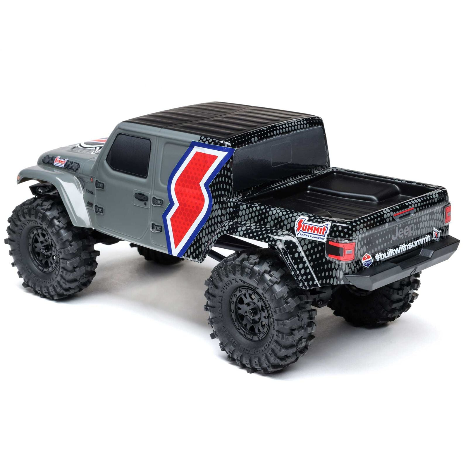 Axial 1/24 SCX24 Summit Racing Jeep Gladiator 4X4 Rock Crawler RTR (Gray)